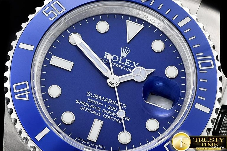 0406 HighQuality ROLSUB0257 – Submariner 116619LN SS SS Blue JF Asia 1031